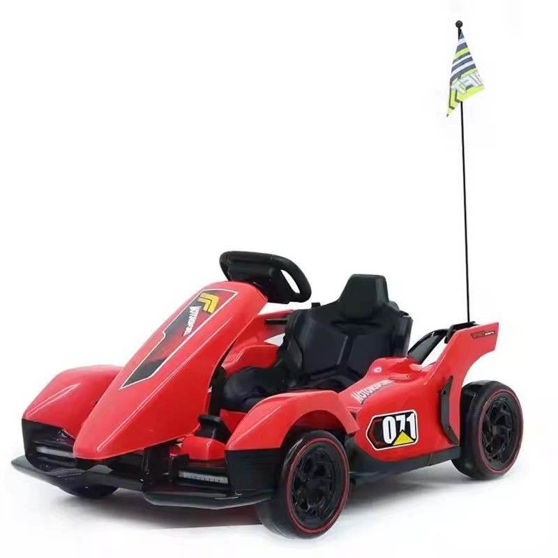 Jucarii, Copii si Bebe - Jucarii si jocuri - Jucarii de exterior - Masinute si vehicule pentru copii - Masina de drift electrica pentru copii 3 ani+, Telecomanda, Viteza maxima 8 km/h, Rosu - Infinity.ro