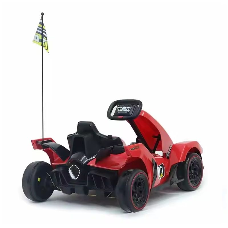 Jucarii, Copii si Bebe - Jucarii si jocuri - Jucarii de exterior - Masinute si vehicule pentru copii - Masina de drift electrica pentru copii 3 ani+, Telecomanda, Viteza maxima 8 km/h, Rosu - Infinity.ro