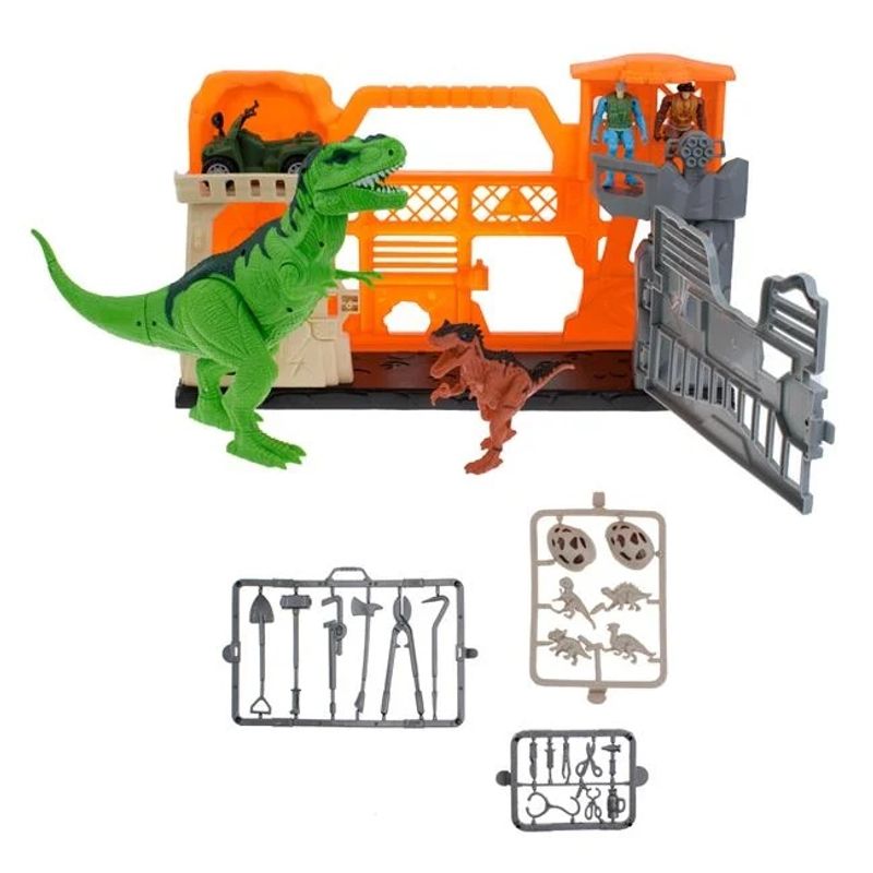 Jucarii, Copii si Bebe - Jucarii si jocuri - Jucarii de rol - Set joaca gradinarit - Set de joaca, valiza tip parc dinozauri, cu sunete si lumini - Infinity.ro