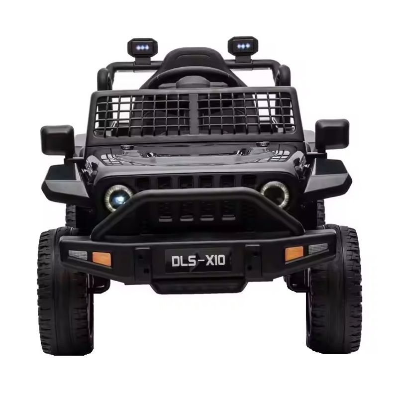 Jucarii, Copii si Bebe - Jucarii si jocuri - Jucarii de exterior - Masinute si vehicule pentru copii - Masina electrica pentru copii 2 ani+, Telecomanda, 2 x moor 25W, 3 viteze, 2-5 km/h, Negru - Infinity.ro