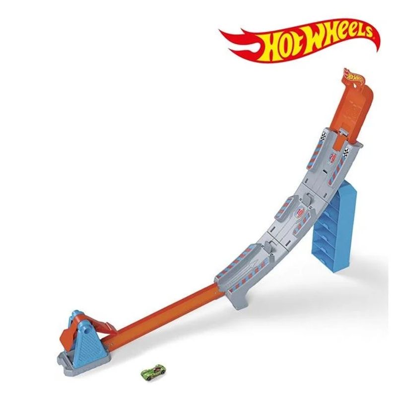 Jucarii, Copii si Bebe - Jucarii si jocuri - Jucarii & jocuri educative - Jucarii interactive - Pista de curse Hot Wheels, include lansatoare si o masina Hot Wheels - Infinity.ro