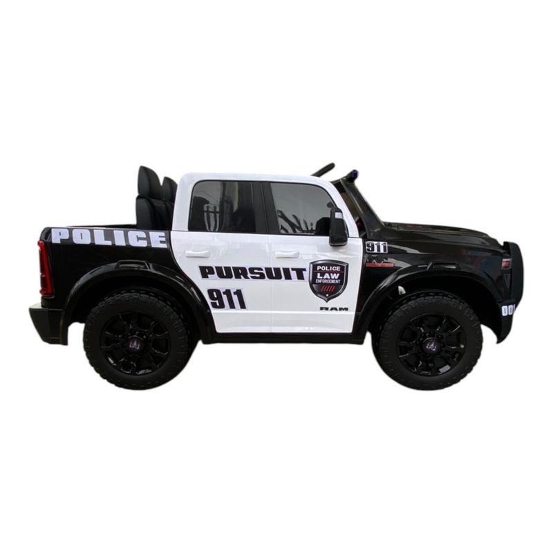 Jucarii, Copii si Bebe - Jucarii si jocuri - Jucarii de exterior - Masinute si vehicule pentru copii - Masina de politie electrica Dodge RAM pentru copii 2 ani+, cu telecomanda, baterie 12V7AH, 3 viteze - Infinity.ro