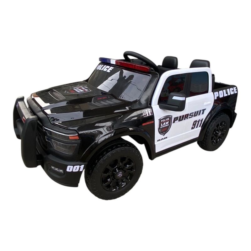 Jucarii, Copii si Bebe - Jucarii si jocuri - Jucarii de exterior - Masinute si vehicule pentru copii - Masina de politie electrica Dodge RAM pentru copii 2 ani+, cu telecomanda, baterie 12V7AH, 3 viteze - Infinity.ro