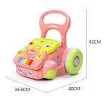 Jucarii, Copii si Bebe - Carucioare si articole de transport - Premergatoare - Antemergator cu activitati 2 in 1 pentru copii 1 an+, cu sunete si lumini, Roz - Infinity.ro