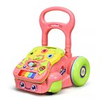 Jucarii, Copii si Bebe - Carucioare si articole de transport - Premergatoare - Antemergator cu activitati 2 in 1 pentru copii 1 an+, cu sunete si lumini, Roz - Infinity.ro