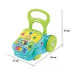 Jucarii, Copii si Bebe - Carucioare si articole de transport - Premergatoare - Antemergator cu activitati 2 in 1 pentru copii 1 an+, cu sunete si lumini, Albastru - Infinity.ro