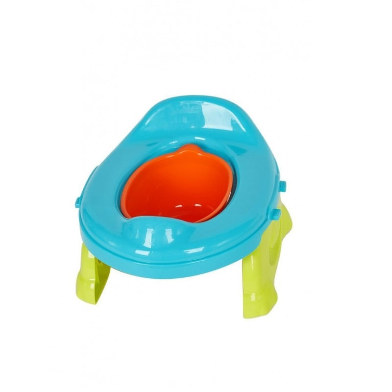 Jucarii, Copii si Bebe - Igiena si ingrijire - Baia bebelusului - Olite si reductoare WC - Olita pliabila si portabila cu reductor WC, 2 in 1, plastic, 25x27.5x17 cm, multicolor - Infinity.ro