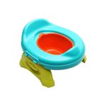 Jucarii, Copii si Bebe - Igiena si ingrijire - Baia bebelusului - Olite si reductoare WC - Olita pliabila si portabila cu reductor WC, 2 in 1, plastic, 25x27.5x17 cm, multicolor - Infinity.ro