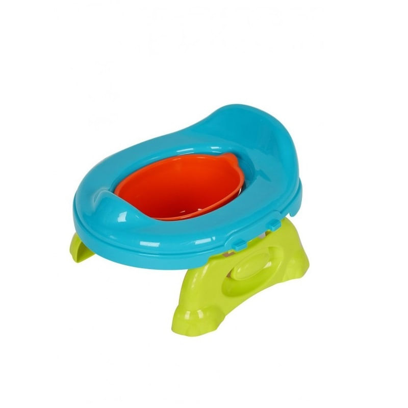 Jucarii, Copii si Bebe - Igiena si ingrijire - Baia bebelusului - Olite si reductoare WC - Olita pliabila si portabila cu reductor WC, 2 in 1, plastic, 25x27.5x17 cm, multicolor - Infinity.ro