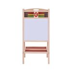 Jucarii, Copii si Bebe - Jucarii si jocuri - Jucarii & jocuri educative - Jocuri si jucarii educative - Set Tabla Magentica cu 2 Fete, din Lemn, cu Abac si Ceas, pentru copii 3 ani+, 70 cm inaltime - Infinity.ro