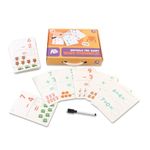 Jucarii, Copii si Bebe - Jucarii si jocuri - Jucarii & jocuri educative - Jocuri si jucarii educative - Joc Educativ Invata matematica cu 30 de cartonase reutilizabile, pentru copii 4 ani+, multicolor - Infinity.ro