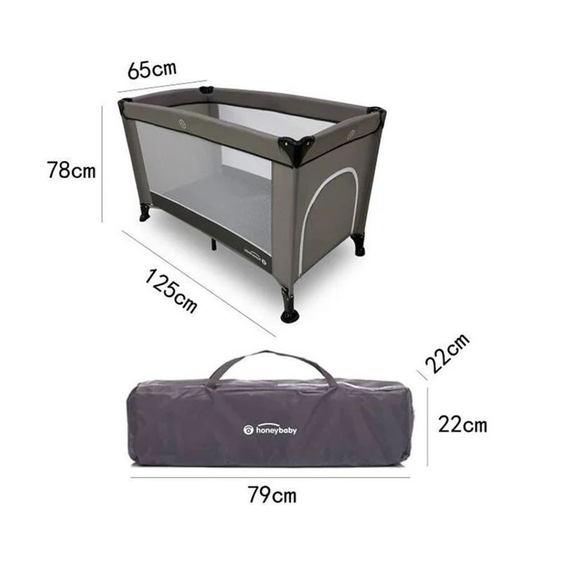 Casa si Gradina - Mobilier - Mobilier copii - Sisteme de siguranta - Tarc Patut cu Fereastra pentru Copii, 0+ani, material lavabil, 120x65x78cm, gri - Infinity.ro