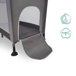 Casa si Gradina - Mobilier - Mobilier copii - Sisteme de siguranta - Tarc Patut cu Fereastra pentru Copii, 0+ani, material lavabil, 120x65x78cm, gri - Infinity.ro