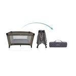 Casa si Gradina - Mobilier - Mobilier copii - Sisteme de siguranta - Tarc Patut cu Fereastra pentru Copii, 0+ani, material lavabil, 120x65x78cm, gri - Infinity.ro