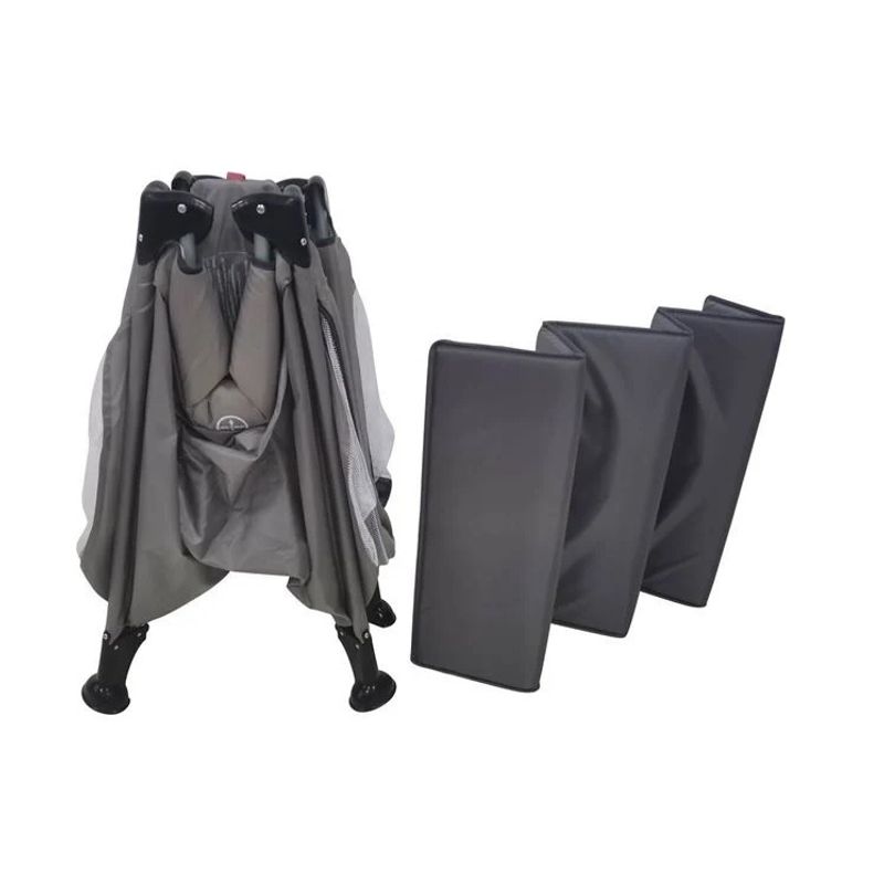 Casa si Gradina - Mobilier - Mobilier copii - Sisteme de siguranta - Tarc Patut cu Fereastra pentru Copii, 0+ani, material lavabil, 120x65x78cm, gri - Infinity.ro