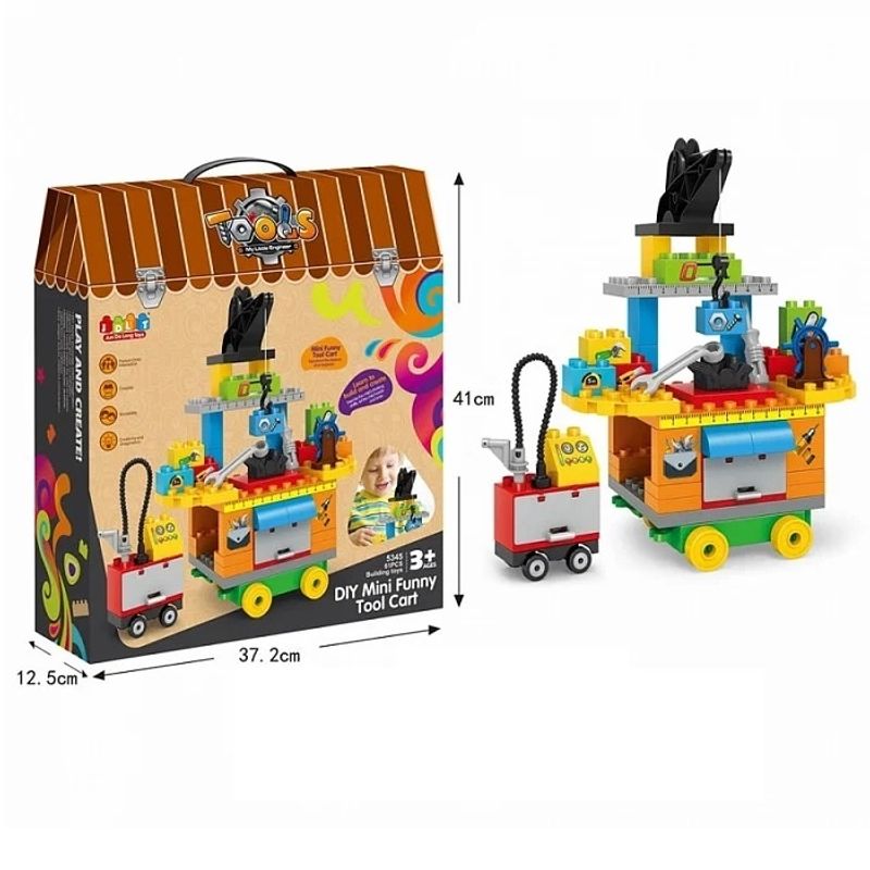 Casa si Gradina - Constructii - Scule de mana si unelte - Mese si bancuri de lucru - Set Constructii Bancul de lucru cu scule, cu 61 piese, pentru copii de 3 ani+ - Infinity.ro