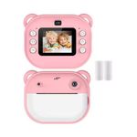 Jucarii, Copii si Bebe - Jucarii si jocuri - Jucarii & jocuri educative - Laptopuri, tablete si gadget-uri copii - Camera foto-video pentru copii 3 ani+ cu functie de imprimare imediata - Ecran de 2.4", Roz - Infinity.ro