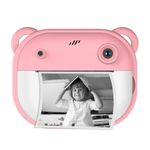 Jucarii, Copii si Bebe - Jucarii si jocuri - Jucarii & jocuri educative - Laptopuri, tablete si gadget-uri copii - Camera foto-video pentru copii 3 ani+ cu functie de imprimare imediata - Ecran de 2.4", Roz - Infinity.ro