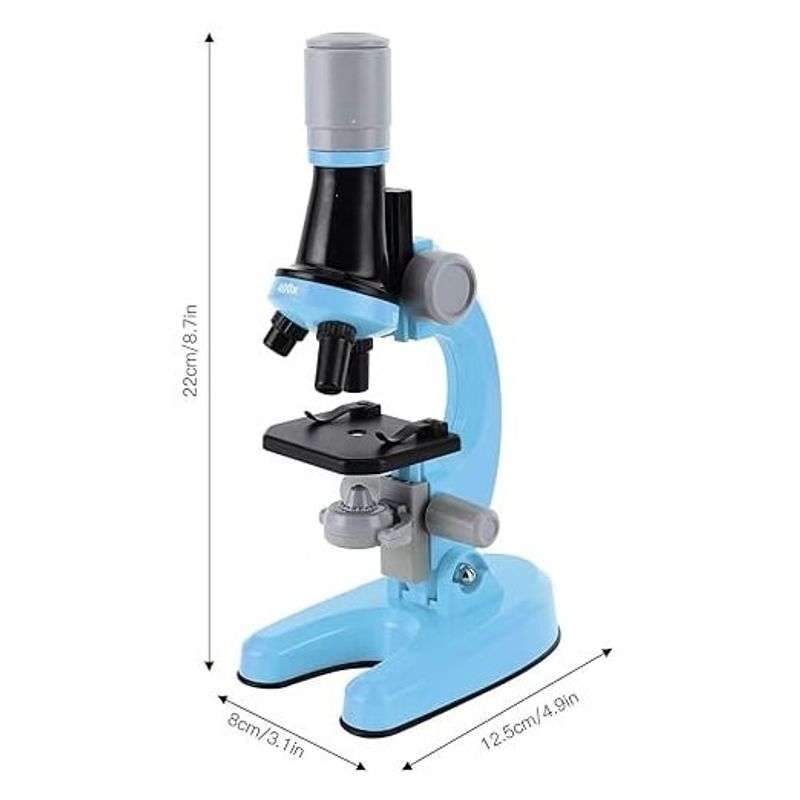 TV, Audio-Video si Foto - Optica, astronomie si metrologie - Optica si astronomie - Microscoape - Kit cu microscop biologic si accesorii pentru copii - Zoom 100x, 400x, 1200x, Albastru - Infinity.ro