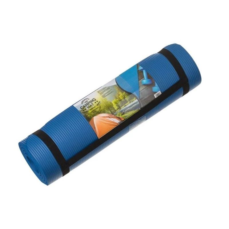 Sport si Outdoor - Fitness - Accesorii fitness - Saltele fitness - Saltea pentru antrenament, yoga, camping din spuma+ PE, Dimensiune 180x60x1cm, albastru - Infinity.ro