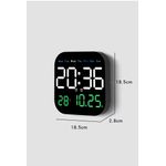 Casa si Gradina - Decoratiuni - Ceasuri - Ceas digital de perete sau de masa, Telecomanda, Afisaj LCD ajustabil, 6 afisaje, Alb - Infinity.ro