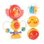 Jucarii, Copii si Bebe - Jucarii si jocuri - Jucarii bebelusi - Jucarii interactive bebelusi - Jucarie zornaitoare pentru bebelusi 3 luni+, cu sunete, 18x15 cm, Rosu - Infinity.ro
