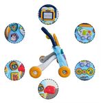 Jucarii, Copii si Bebe - Carucioare si articole de transport - Premergatoare - Premergator interactiv, educational, pentru copii 1 an+, 40x40x32 cm, Albastru - Infinity.ro