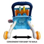 Jucarii, Copii si Bebe - Carucioare si articole de transport - Premergatoare - Premergator interactiv, educational, pentru copii 1 an+, 40x40x32 cm, Albastru - Infinity.ro