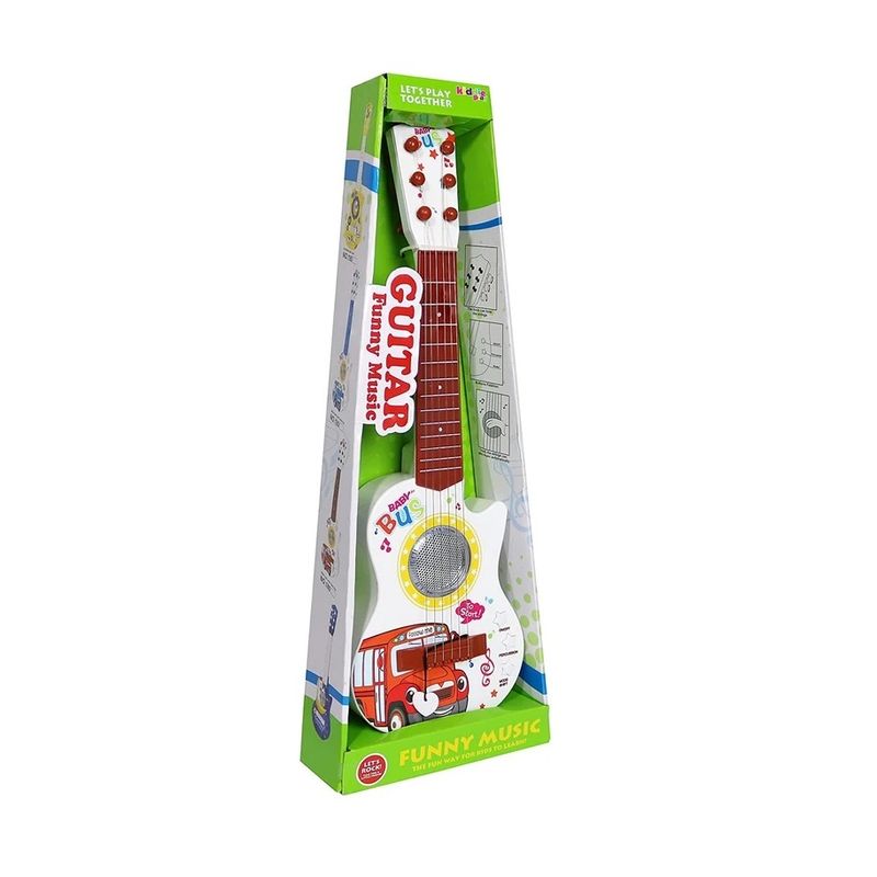 Jucarii, Copii si Bebe - Jucarii si jocuri - Jucarii de rol - Instrumente muzicale de jucarie - Chitara electrica de jucarie, pentru copii 4 ani+, cu lumini, 6 corzi si 5 melodii, 60cm lungime - Infinity.ro