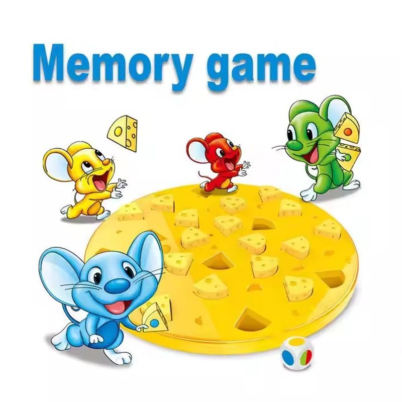 Jucarii, Copii si Bebe - Jucarii si jocuri - Jucarii & jocuri educative - Jocuri si jucarii educative - Joc de memorie, cu soaricei si branza, pentru copii 3+ - Infinity.ro