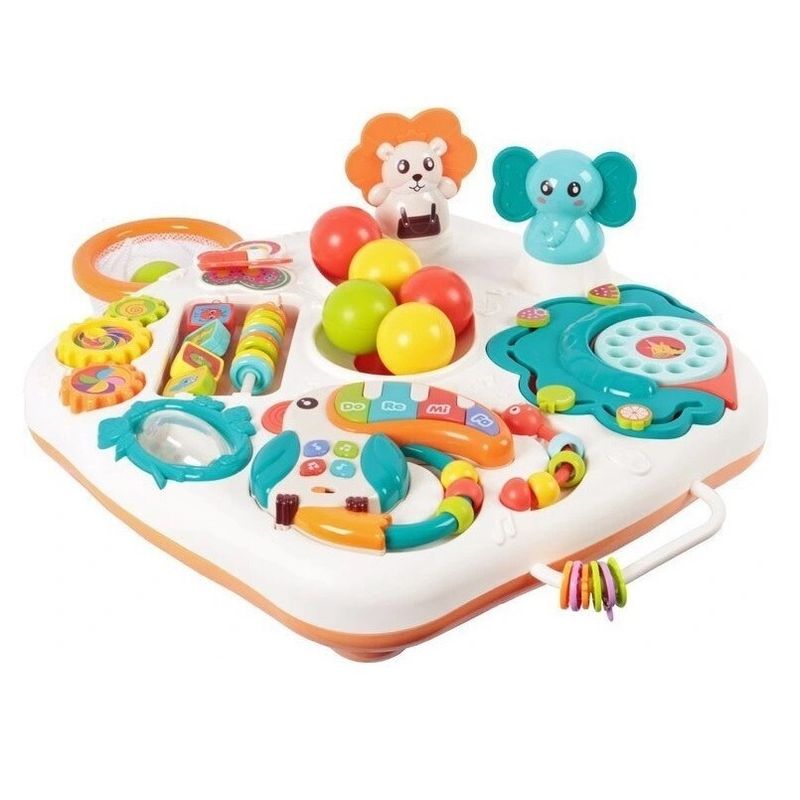 Jucarii, Copii si Bebe - Jucarii si jocuri - Jucarii bebelusi - Jucarii interactive bebelusi - Masuta interactiva cu activitati pentru bebelusi 18 luni+, turn cu bile colorate - Infinity.ro