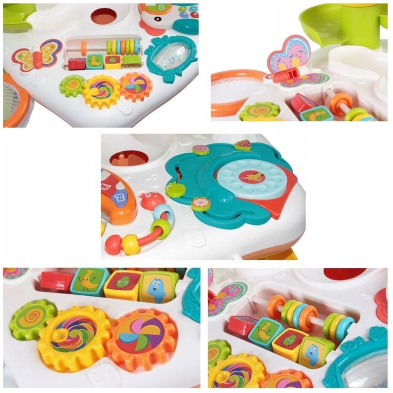 Jucarii, Copii si Bebe - Jucarii si jocuri - Jucarii bebelusi - Jucarii interactive bebelusi - Masuta interactiva cu activitati pentru bebelusi 18 luni+, turn cu bile colorate - Infinity.ro