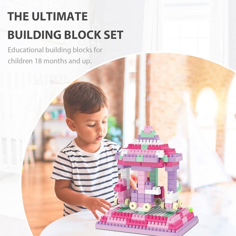 Jucarii, Copii si Bebe - Jucarii si jocuri - Seturi de constructie si cuburi - Seturi de constructie - Set blocuri de construit cu 320 piese, pentru copii de 2 ani+ - Infinity.ro