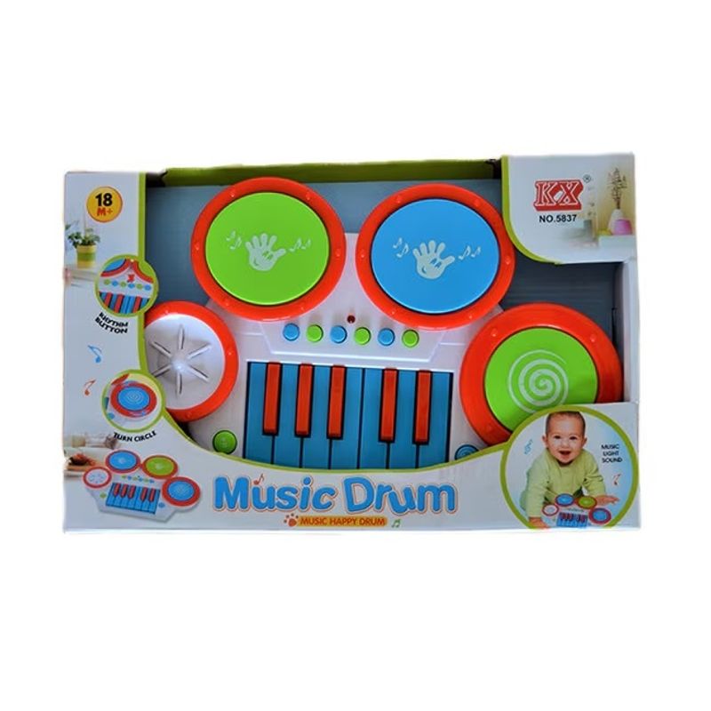 Jucarii, Copii si Bebe - Jucarii si jocuri - Jucarii de rol - Instrumente muzicale de jucarie - Instrument muzical Orga si Tobe pentru copii 1 an+ - Infinity.ro