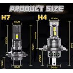 Auto si Moto - Electrice auto - Iluminare si semnalizare - Becuri auto - Set 2 Becuri LED H7 AUTOREY Premium 20000LM 4300K 35W 12V-24V Plug & Play Lumina Alb Natural Tehnologie CSP Faruri - Infinity.ro