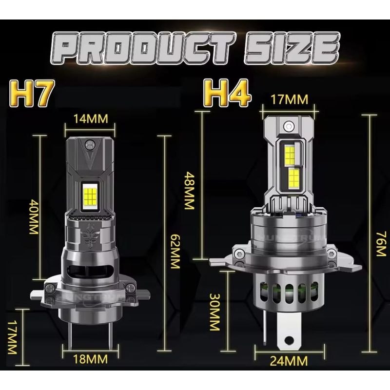 Auto si Moto - Electrice auto - Iluminare si semnalizare - Becuri auto - Set 2 Becuri LED H7 AUTOREY Premium 20000LM 4300K 35W 12V-24V Plug & Play Lumina Alb Natural Tehnologie CSP Faruri - Infinity.ro