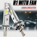Auto si Moto - Electrice auto - Iluminare si semnalizare - Becuri auto - Set 2 Becuri LED Auto H1 Mini 120W 6000K cu Ventilator pentru Racire Lumina Alb Rece Plug  Play 3570 CSP Ultra Luminoase - Infinity.ro