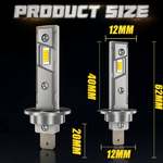 Auto si Moto - Electrice auto - Iluminare si semnalizare - Becuri auto - Set 2 Becuri LED Auto H1 Mini 120W 6000K cu Ventilator pentru Racire Lumina Alb Rece Plug  Play 3570 CSP Ultra Luminoase - Infinity.ro