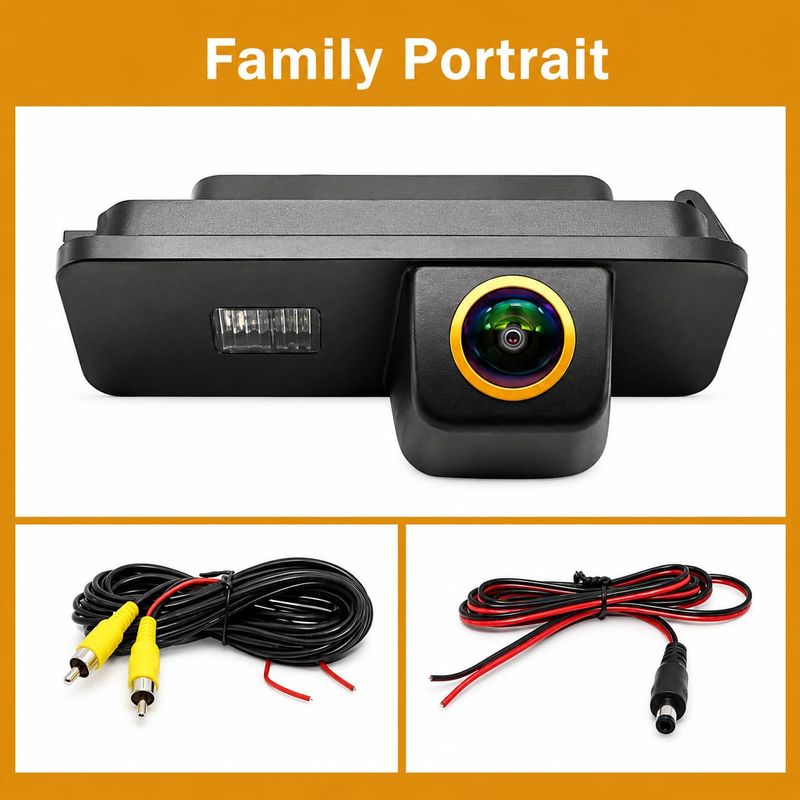 Auto si Moto - Electronice auto - Camere auto si DVR - Camera Marsarier Auto AHD 1080P VW Golf 4 5 6 7 Passat Polo Scirocco Skoda Superb Seat Leon in Lampa de numar cu LED - Infinity.ro