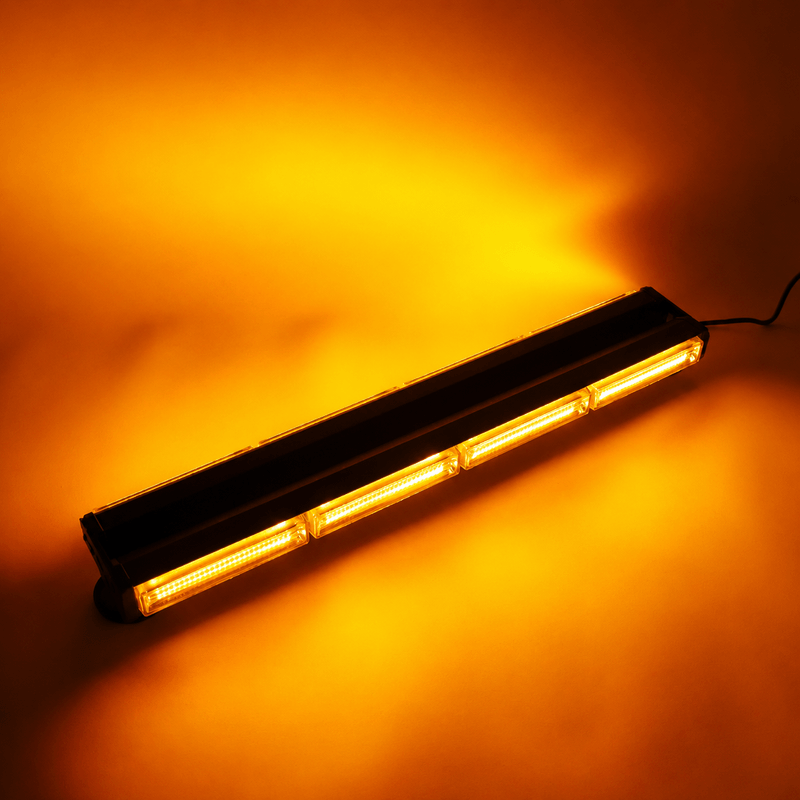 Auto si Moto - Electrice auto - Alte accesorii electrice auto - Rampa Girofar LED 60cm Dubla 96W cu Prindere Magneti, Bara Lumini Avertizare 12V-24V, Stroboscop Galben pentru Camioane - Infinity.ro