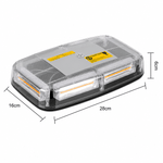 Auto si Moto - Electrice auto - Iluminare si semnalizare - Becuri auto - Lampa Girofar LED cu Magneti 12V-24V Stroboscop Auto  19 Jocuri de Lumini Rampa Avertizare Galbena pentru Camion Tractor - Infinity.ro
