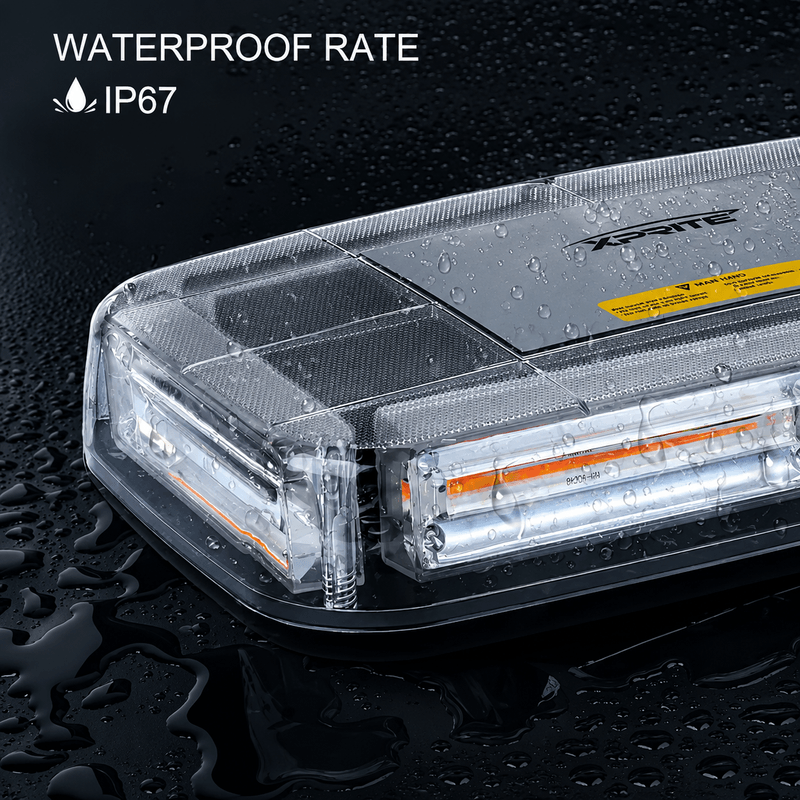 Auto si Moto - Electrice auto - Iluminare si semnalizare - Becuri auto - Lampa Girofar LED cu Magneti 12V-24V Stroboscop Auto  19 Jocuri de Lumini Rampa Avertizare Galbena pentru Camion Tractor - Infinity.ro