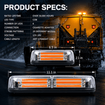 Auto si Moto - Electrice auto - Iluminare si semnalizare - Becuri auto - Lampa Girofar LED cu Magneti 12V-24V Stroboscop Auto  19 Jocuri de Lumini Rampa Avertizare Galbena pentru Camion Tractor - Infinity.ro