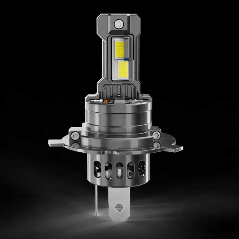Auto si Moto - Electrice auto - Iluminare si semnalizare - Becuri auto - Set 2 Becuri LED H4 AUTOREY Premium 20000LM 4300K 35W 12V-24V Plug & Play Lumina Alb Natural Tehnologie CSP Faruri - Infinity.ro