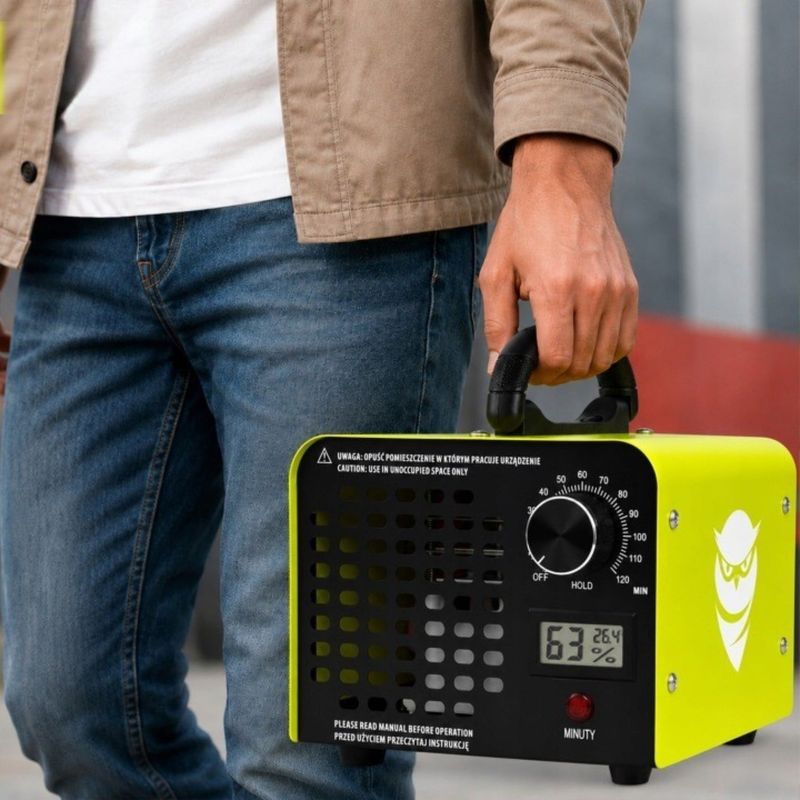 Electronice si Electrocasnice - Climatizare si sisteme de incalzire - Aparate filtrare aer - Generatoare ozon - Generator de Ozon NewEvo, 70.000 mg/h,Ozonator Profesional 155W cu LCD si Timer 120 min, 4 Placi Ceramice - Infinity.ro