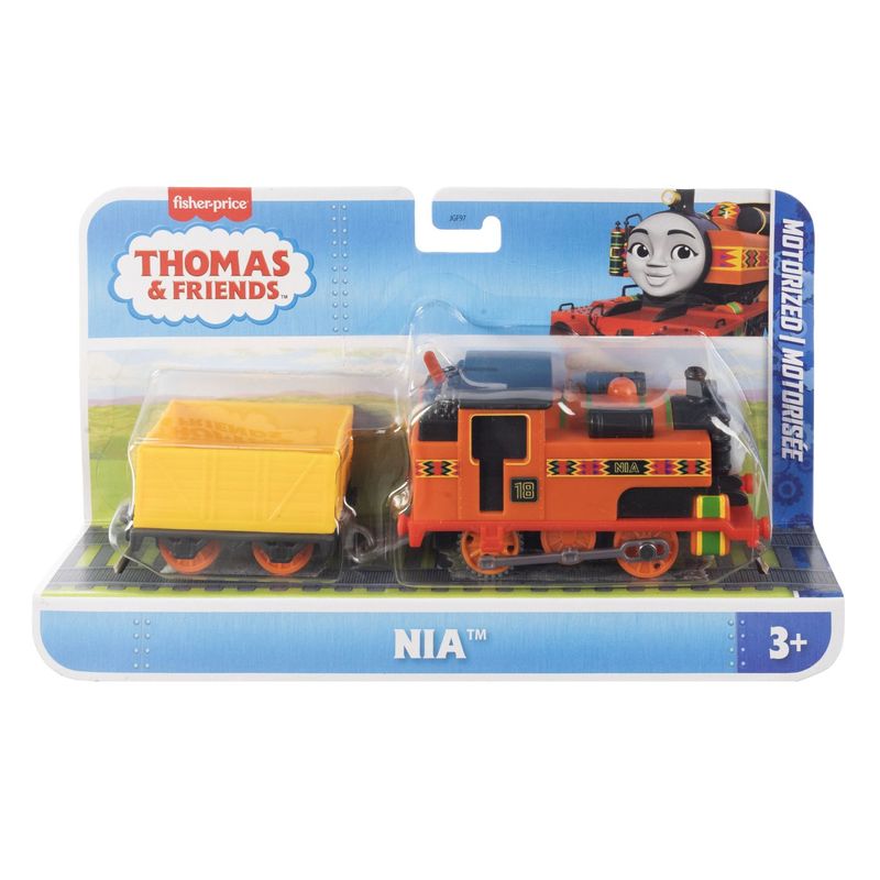 Jucarii, Copii si Bebe - Jucarii si jocuri - Vehicule si jucarii cu telecomanda - Masinute - THOMAS LOCOMOTIVA MOTORIZATA NIA CU VAGON - Infinity.ro