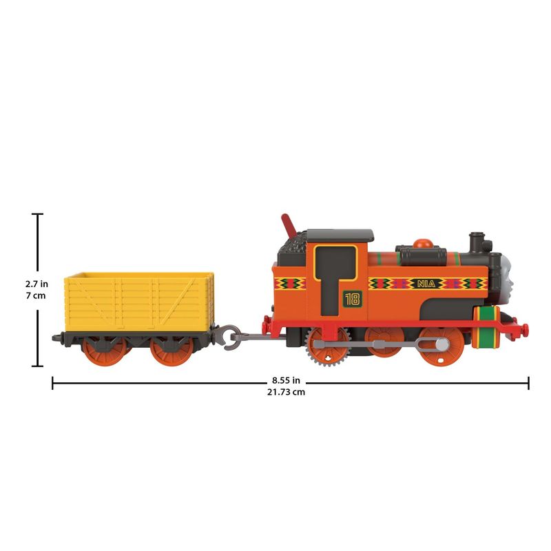 Jucarii, Copii si Bebe - Jucarii si jocuri - Vehicule si jucarii cu telecomanda - Masinute - THOMAS LOCOMOTIVA MOTORIZATA NIA CU VAGON - Infinity.ro