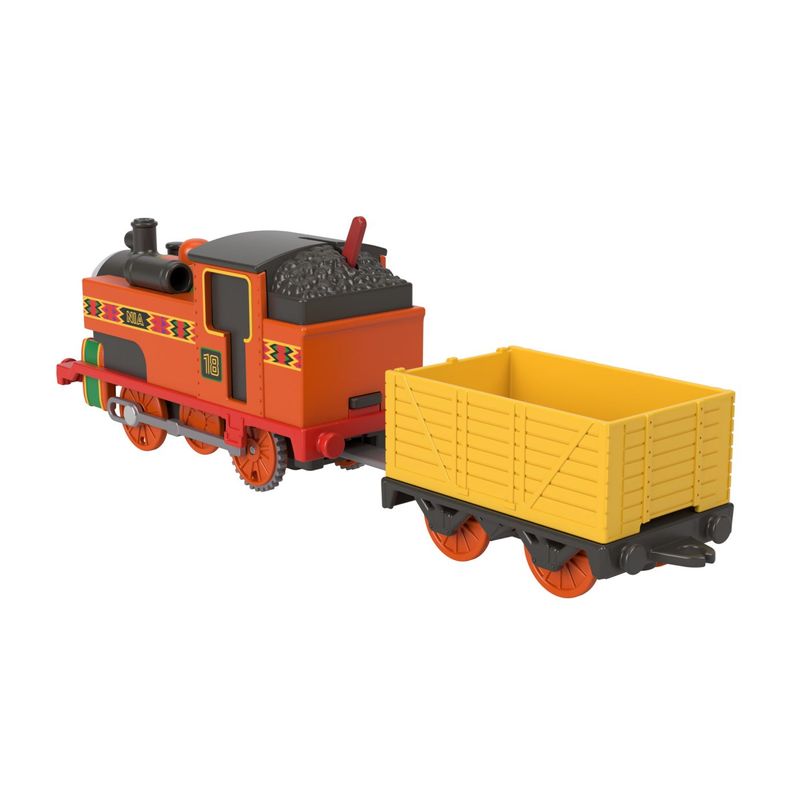 Jucarii, Copii si Bebe - Jucarii si jocuri - Vehicule si jucarii cu telecomanda - Masinute - THOMAS LOCOMOTIVA MOTORIZATA NIA CU VAGON - Infinity.ro
