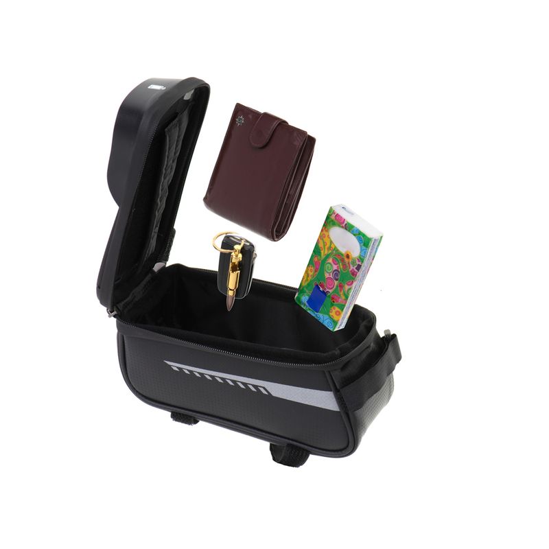 Auto si Moto - Piese auto si accesorii - Interior auto - Accesorii interior - Suport Telefon IMPERMEABIL tip Geanta, montaj pe Motocicleta sau Bicicleta - Infinity.ro