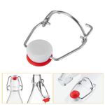 Casa si Gradina - Bucatarie si vesela - Organizare si depozitare bucatarie - Borcane si capace - Set 100 capace pentru sticle cu inchidere cu clema metalica si dop ceramic cu garnitura din cauciuc - Infinity.ro